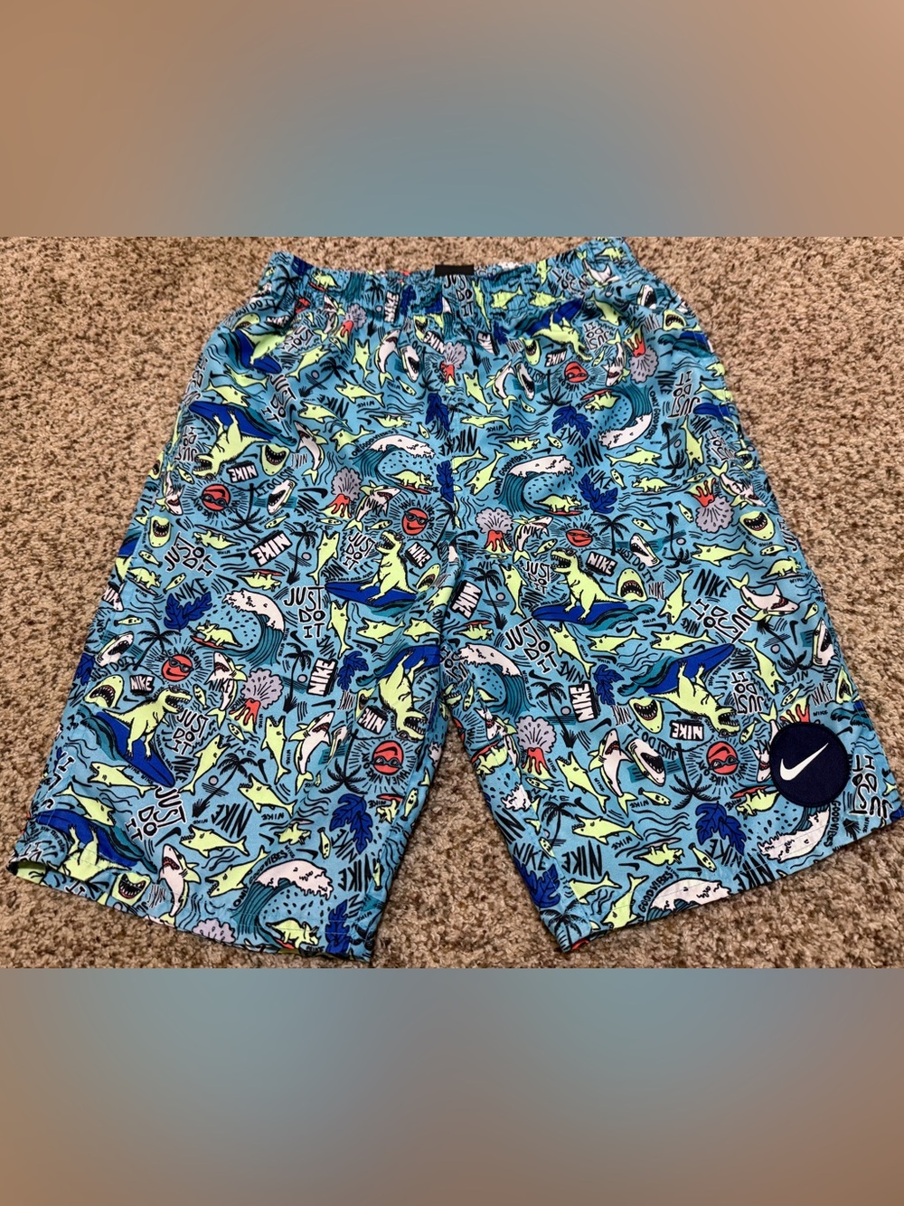 Nike Boys Print Swim Shorts Size XL